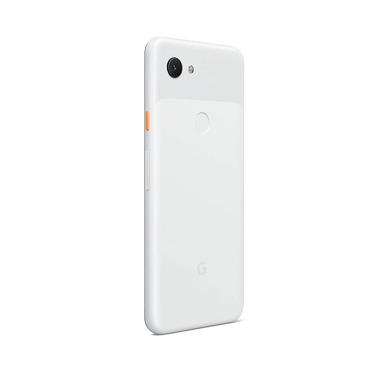 Pixel 3a Clearly White back angle view