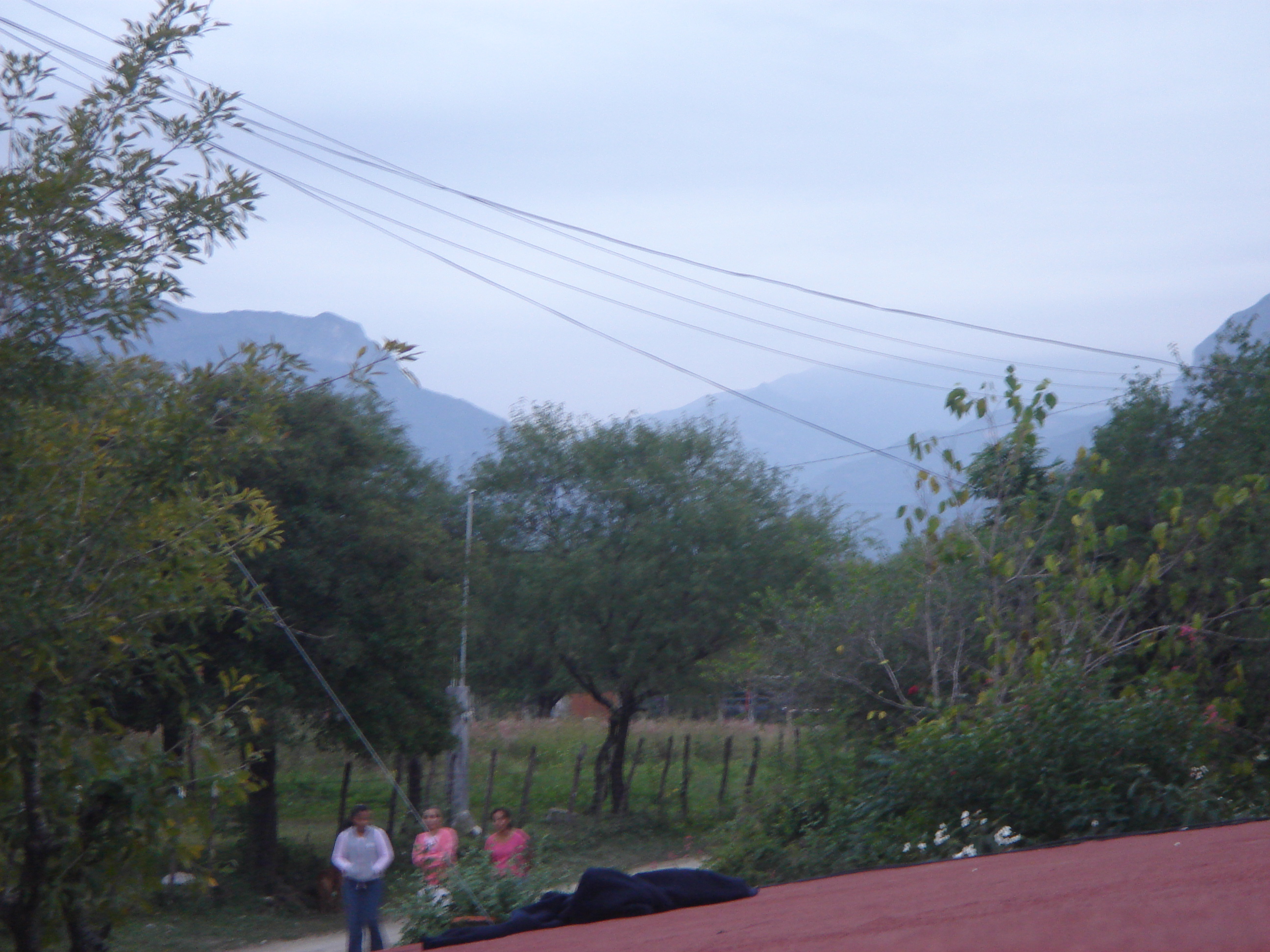 Mountains from roof