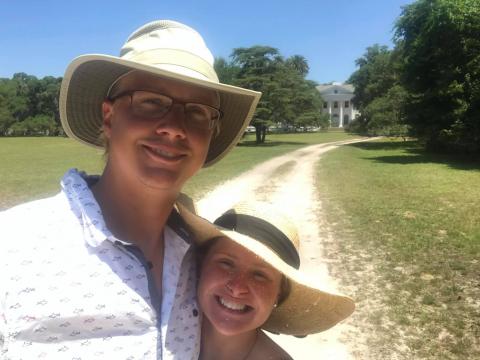 Anna and Aaron on Cumberland Island