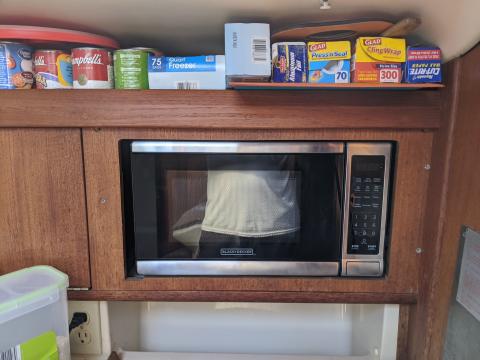 Newly installed microwave